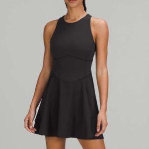 lululemon athletica Black High-Neck Racerback Mini Dress